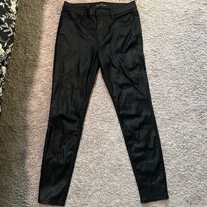 WHBM High-Rise Coated Skinny Jeans